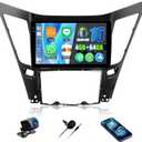 [4G+64G] Car Radio for Hyundai Sonata 2010-2015 with Wireless CarPlay Android Auto,9 inch Touchscreen Android 15 Car Stereo with WiFi,GPS Navigation,Bluetooth,FM/RDS SWC EQ+Backup Camera