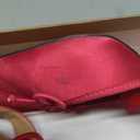 Vertindy Women's Satin Ballet Heels, Rose Red Lace Up Square Toe Stiletto High Bow Ballerina Heels, Size: 10