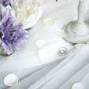 Floroom 300pcs Rose Petals Ivory Faux Silk Flower Petals for Wedding Flower Girl Basket White Aisle Scatter Dinner Table Centerpieces Party Confetti Bridal Shower Romantic Night Decoration