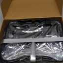 6 Packs Large Toy Storage Bags with Labels, Reusable Clear PVC Board Game Storage, Travel Waterproof Organizer Bags with Zipper for Building Blocks, Puzzle, Kids Books (black)