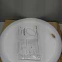 20 Inch Large LED Flush Mount Ceiling Light with Remote,40W,4350LM,3000K-6000K Selectable,Black Round Flat Panel Low Profile Ceiling Light Fixture for Kitchen,Bedroom,Hallway,Bathroom