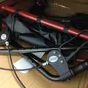 Drive Medical Aluminum Rollator Fold Up and Removable Back Support, Padded Seat with 7.5-Inch Casters, Red