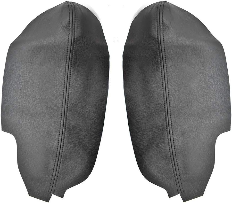 labwork Black Artifical Leather Door Panel Insert Cover Armrest Covers Replacement for Acura TSX 2009-2014