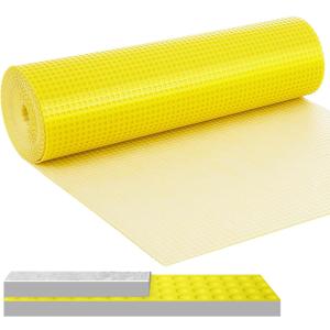 MAXKOSKO 108 Sq.Ft. Uncoupling Membrane for Tile, 1/8''(3mm) Thick Waterproof Heated Flooring Underlayment Mat Tile Crack Prevention for Bathroom Shower Kitchen Basement