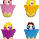 Pinkiwine 4 Pack Jumbo Princess Deformation Eggs Prefilled Easter Eggs with Toys Inside for Kids Girls Boys Easter Gifts Easter Basket Stuffers