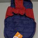 Lelepet Reversible Dog Coat Waterproof Dog Jacket Windproof Puffer Vest for Winter Warm Lightweight Coats for Large Dogs Adjustbale Hook & Loop Pet Apparel with Leash Hole, Pitbull, Wine Red, XL