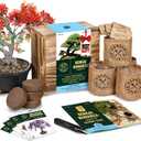 Garden Republic Bonsai Tree Kit - Mini Bonsai Seeds, 4 Types - Seed Starter Plant Growing Kit - Potting Soil Jute Bags Pruning Shears Scissor Tool Plant Markers - Gardening Gifts (EXP 02/05/26)