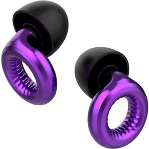 Live - Vivid Purple - High Fidelity Earplugs for Concerts, Parties, Festivals, and Loud Environments - 8 Ear Tips in XS, S, M, L - 16dB Noise Reduction - Premium Noise Cancelling