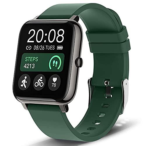 VEYKY Smart Watch, Smartwatch with Blood Oxygen Monitor, Blood Pressure, Fitness Tracker with Heart Rate Monitor, Full Touch Fitness Watch for Android and iOS for Women Men