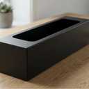 QUHUATU Premium Rectangular Floral Decorative Piece—Indoor/Outdoor Matte Rectangular Planter—Perfect for Various Realistic Greenery Decorations to Enhance Homes and Gardens (Plants Not Included)
