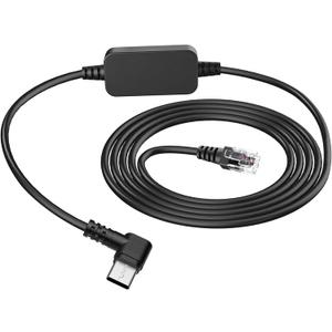 PD3.0 Radar Detector Cable, with Type-C to RJ11 Plug ,Replacement Radar Detectors Power Cable,for Escort Passport 9500i MAX360 Uniden R1 R3 DFR8 DFR9 Radenso XP Beltronics STI Radar Detector and more