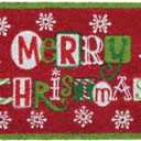 Rugsmith Multi Tufted Flakes Merry Christmas Doormat, 18" x 30" (1'6" x 2'6" (Rectangular))