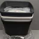 CEROELDA 3 Pack Bathroom Trash Can with Lid, 10L/2.6 Gal Small Garbage Can with Press Top Lid, Slim Plastic Waste Basket for Toilet, Office, Bedroom (Muti 1, 3 Pack)