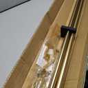 Double Blackout Curtain Rods 36 to 72 Inches (3-6 Feet),1-Inches Front and 5/8 Inches Back Adjustable End Cap Double Window Drapery Rod for Drapes and Curtains,Warm Gold