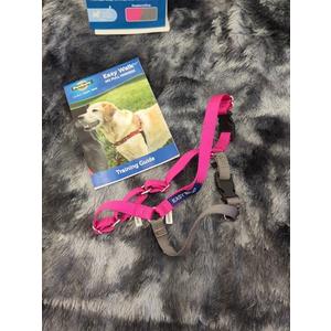 PETSAFE PET SAFE EASY WALK NO PULL HARNESS~ SMALL- RASPBERRY/GRAY