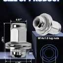 m14x1.5 Lug Nuts Set of 20 Compatible with Sequoia Landcruiser Tundra Lexus LX 1.85 Inch 7/8 22mm Hex Mag Washer Chrome Wheels Lug Nuts