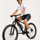 Padded Bike Shorts for Women High Waisted 4D Padding Cycling Bicycle Road Biking Shorts with Pockets (XX-Large, Camo Black)