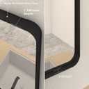 26x36 Inch Black Metal Framed Bathrrom Mirror for Wall, Matte Black Rectangle Mirror, Rounded Corner, Anti-Rust (Horizontal/Vertical)