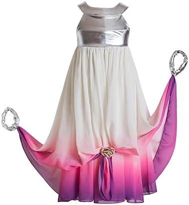 Girls Dress for Queen Padme Amidala Cosplay Rey Princess leia BB-8 R2d2. (8T)