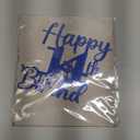 Kaoenla Glitter Happy 14th Birthday Cake Topper,Hello 14Cheers to 14Years,14th Anniversary /14 years old birthday Party Deco (14th, blue)