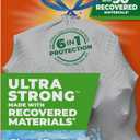 Hefty Ultra Strong Made with 50% Recovered Materials* Tall Kitchen Trash Bags, Gray, Clean Burst, 13 Gallon, 40 Count