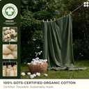 Bedsure Cotton Duvet Cover King, 100% GOTS Organic Cotton Duvet Cover Set, Fair Trade Certified King Bedding, Eco-Friendly, Ultra-Soft, Breathable Home Bedding for All Seasons(Olive Green, 104"x90")