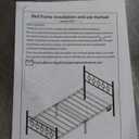 Twin Bed Frames with Headboard, LED Bed Frame with Charging Station, Metal Platform, Under-Bed Storage, No Box Spring Needed, Noise Free, Easy Assembly, Black