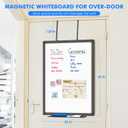 Maxtek Black Magnetic Dry Erase Board for Door 30 x 20 in