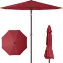 PatioKingdom 11FT Patio Umbrella,Outdoor Umbrella with Push Button Tilt and Crank,Market Table Umbrella with 8 Sturdy Fiberglass Ribs UV Protection
