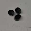 Prescott Plastics 1.5-Inch (38.1mm) Round Rubber Plugs, Flexible Vinyl End Caps for Metal Tubing, Glide Protection for Chair Legs, Durable Covers, Made in USA - 3  Pack