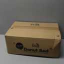 Donut Dog Bed - Premium Comfort for Anxiety Relief - Fluffy & Calming Design with Ultra-Plush Support | Cozy Round Dog Bed with Super Soft Circle Style (Size L Grey)