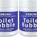 Toilet Cleaner - 2 Bottles, Powerful Bathroom Cleaning Product, Effectively Removes Stubborn Stains - Powder - 8.4 Ounces