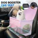 Dog Booster Car Seat with Washable Removable Cover for Small Dogs.(Pink)