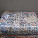 Washable Area Rugs 8x10 Teal Beige