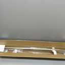 2 Pack Warm Gold Disc Curtain Rods, 28-48 Inches Window Curtain Rod,Adjustable Room Darkening Drapery Rod with Aluminum Finials and Brackets,Wrap Around Design