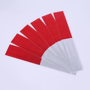 Red/White Reflective Tape 50 Pack, 2" x 12", Waterproof Self-Adhesive Safety Caution Warning Tape for Cars, Trucks, Trailers, Boats & Road Signs, Trailer Reflector
