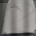 Guken White Linen Blackout Curtains 84 Inch Length 2 Panels Set for Living Room Bedroom Back Tab Thermal Insulated 100% Black Out Drapes Room Darkening 84 Inches Long Pure White