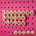 Craft Room Pegboard Letters for Pegboard Craft Peg Board Organizer Accessories | Pegboard Decoration Blocks with Emojis - ROUND