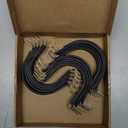 uxcell 14 Pcs 60mm(2-3/8") Black Rubber Coated Stainless Steel Pipe Clamp, U-Tube Strap Clamp for Lines Pipe Hose Wire Cord Installation