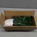 Artificial Monstera Potted Plant Realistic Fake Plants Home Greenery Table Decor with White Ridged Plastic Pot 31CM Tall Fake Tropical Palm Tree Bigger Leaves