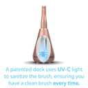 Tao Clean UV Sanitizing Sonic Toothbrush and Cleaning Station, Electric Toothbrush, Dual Speed Setting, Rose Gold