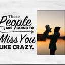 3 x Zauly Coworker Leaving Gift Wooden Picture Frame, These People Are Going to Miss You Wood Photo Frame Gifts Idea for Retirement Going Away, Tabletop & Wall Mounting, 4x6 Photo