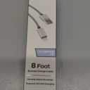 ZGEAR 8-foot Braided Charge Cable with a Lightning Tip