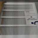16"W x 16"H [Duct Opening Size] Steel Return Air Filter Grille - Removable Face/Door for 1 inch Filters -HVAC Vent Cover Grill - White [Outer Dimensions: 18 5/8"W X 18 5/8"H]