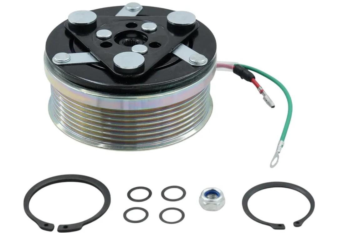 AC Compressor Clutch Assy - Compatible with 2006-2011 Honda Civic 1.8L, 4901 4918 38810RRBA01 Repair Kit Plate Pulley Bearing Coil