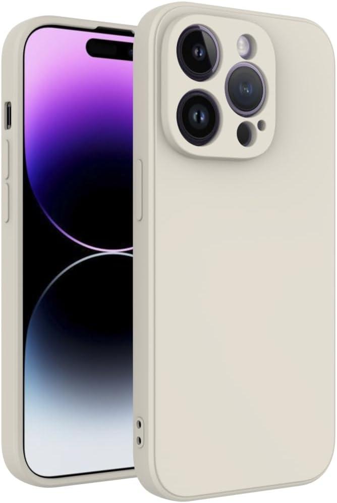 for iPhone 15 Pro Case White, Scratch Resistant with Soft Touch, Slim Thin Phone Cover for iPhone 15 Pro 6.1 inch