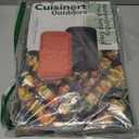 Cuisinart Grilling Prep & Serve Trays, 17x10.5 inch BBQ Tray Safe for Food Handling, 2 Dishwasher Safe Nesting Trays Black & Red, Perfect Grilling Accessories for Cooked & Raw Meat, Fits 6 Burgers