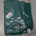 VECARDI Womens Scrub Jogger Pants High Waisted 4 Way Stretch Zipper Pocket (Green, L)