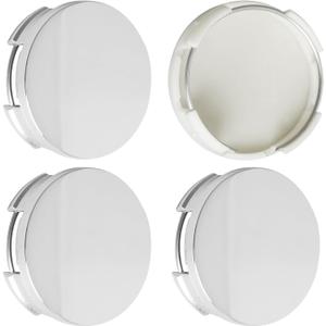 2.5Inch 63MM Wheel Center Caps for Toyota Corolla Camry Highlander RAV4 Rim Hub Caps, Pack of 4 (Chrome, Outer 63MM, Inner 61MM, Easy DIY Installation)