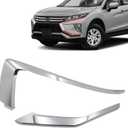 SecosAutoparts 2Pcs Bumper Molding Trim Left Side Front Compatible with Mitsubishi Eclipse Cross 2018 2019 2020 2021 Replace# 6407A315, 6407A323 Bumper Grille Molding Trim Front Upper & Lower Driver
